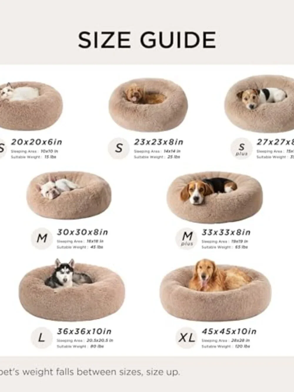 New Calming Dog Bed for Medium Dogs - Donut Washable Medium Pet Bed, Anti-Slip